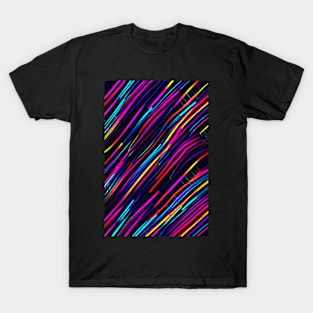 Neon lights pattern T-Shirt